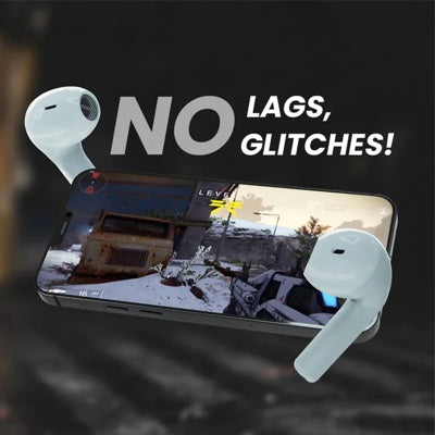 HiFuture Flybuds 3 True Wireless Earphones Bluetooth 5.3 with 4 Built-in Microphones, Environmental Noise Cancellation – Blue