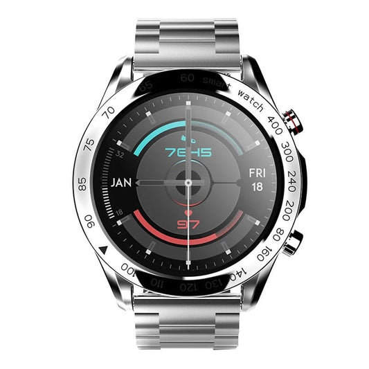 HiFuture FutureGo Pro Stainless-Steel Smartwatch with FHD Large Screen - Silver