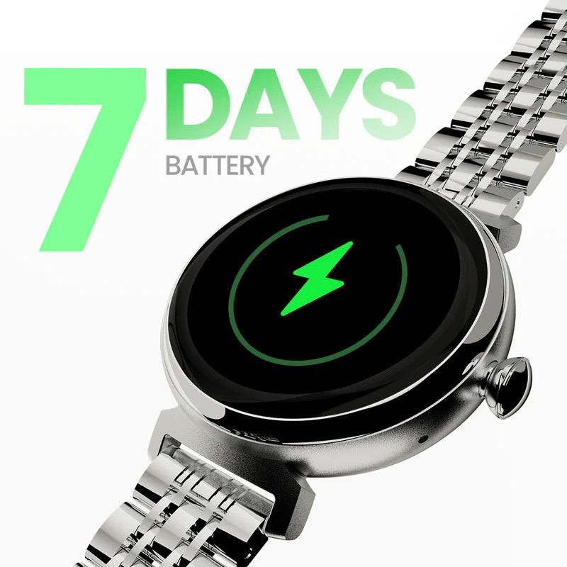 HiFuture Aura Genius Lady Smart Bluetooth Calling Watch with AMOLED 1.04" Display - Rose Gold