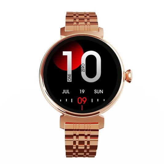 HiFuture Aura Genius Lady Smart Bluetooth Calling Watch with AMOLED 1.04" Display - Rose Gold