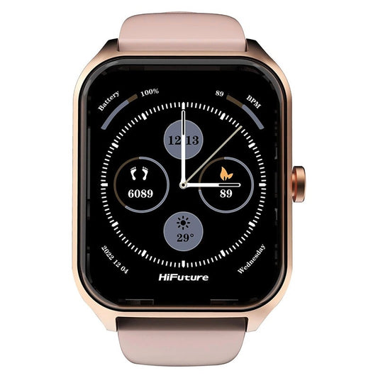 HiFuture Ultra 2 Pro Calling Smartwatch with Touch Screen Fitness Tracker with Heart Rate and Waterproof Pedometer - Pink