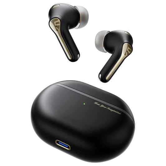 SoundPEATS Capsule3 Pro+ Wireless Earbuds with Adaptive Noise Cancelling, Hi-Res HiFi Stereo Sound with xMEMS Speaker, ANC , LDAC, 6 Mic 43H Playtime - Black