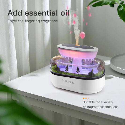 Rain Cloud Aroma Diffuser – 2-in-1 Humidifier & 7 Color LED